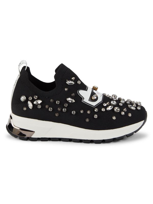 Karl Lagerfeld Paris Malna Embellished Slip On Sneakers
